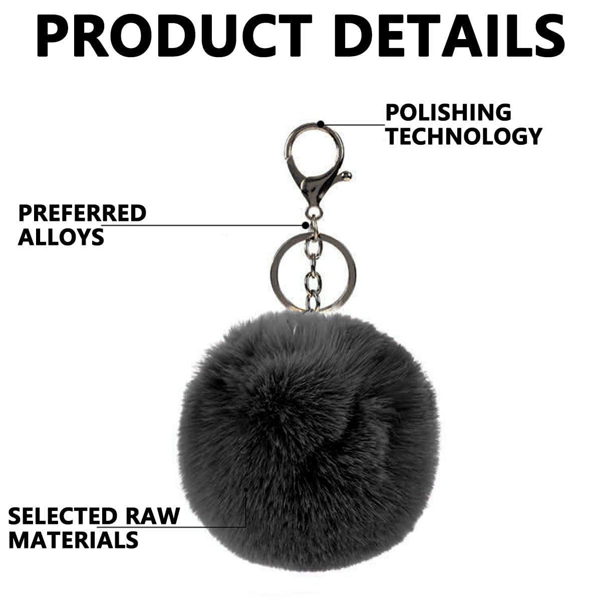 ABOOFAN 2 Pezzi Di Catena Chiave Portachiavi Baby Doll Portachiavi Palla Portachiavi Personalizzati Soffici Portachiavi Fascino Del Sacchetto Della Peluche Carino Soffice Portachiavi 129933862