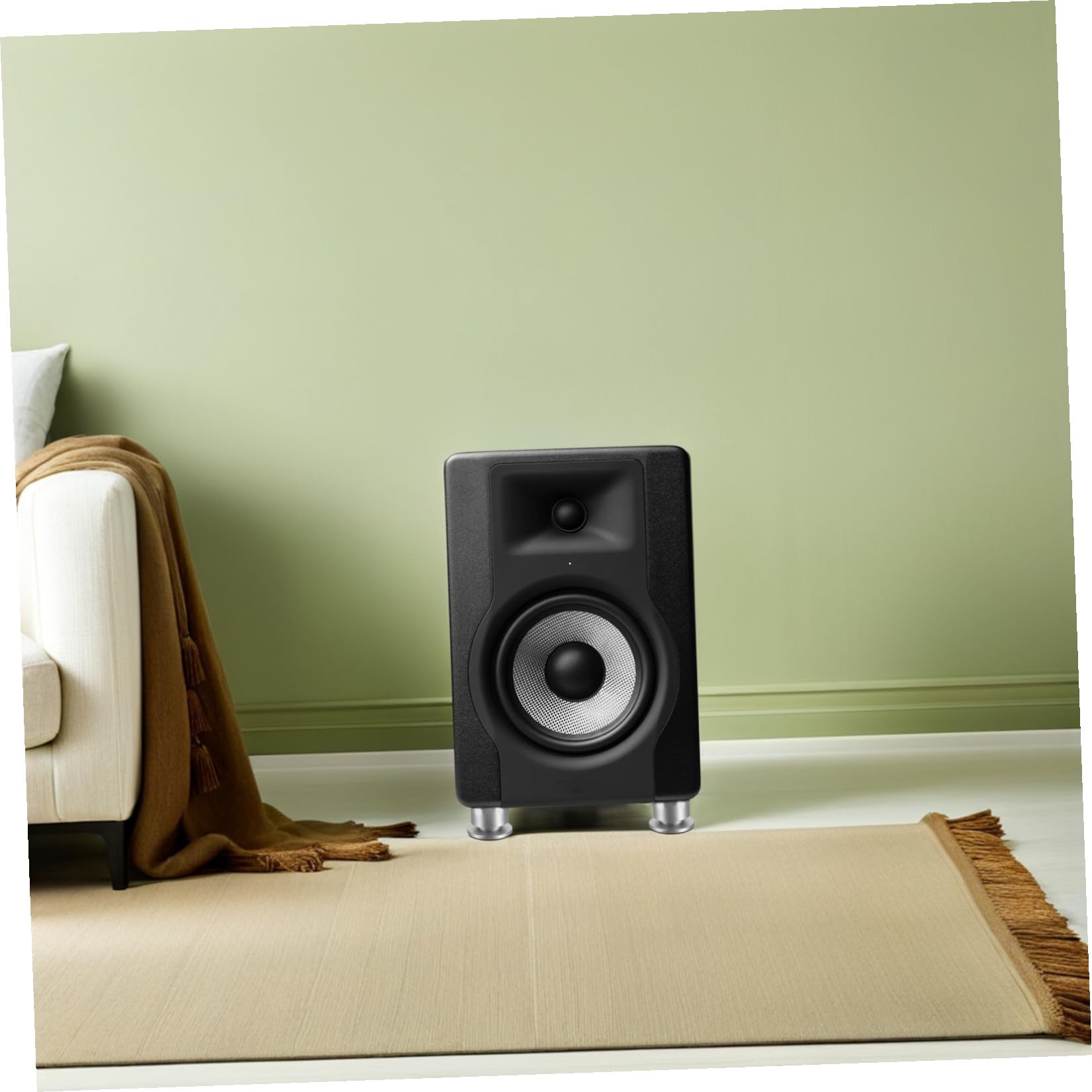 Piedini Isolanti per Altoparlanti da Scaffale 4 Pezzi, Tappetini Antivibrazione per Audio Hifi, Supporti Antivibrazione per Giradischi e Amplificatori, Miglioramento Bassi per Uso