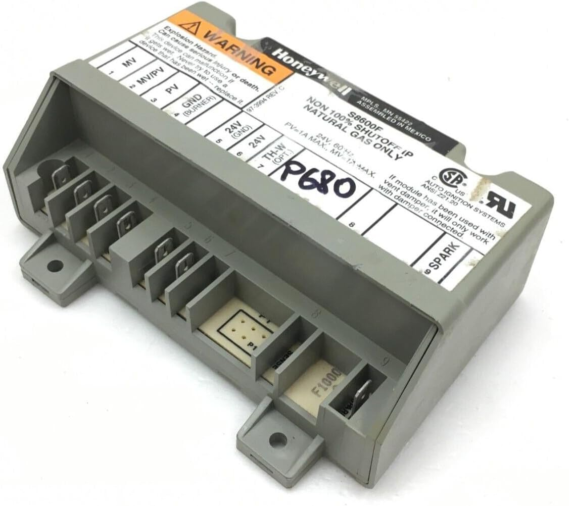 S8600F S8600F1000 Replacement for Honeywell S8600F1000 Ignition Control Module Non 100% SHUTOFF IP NAT Gas