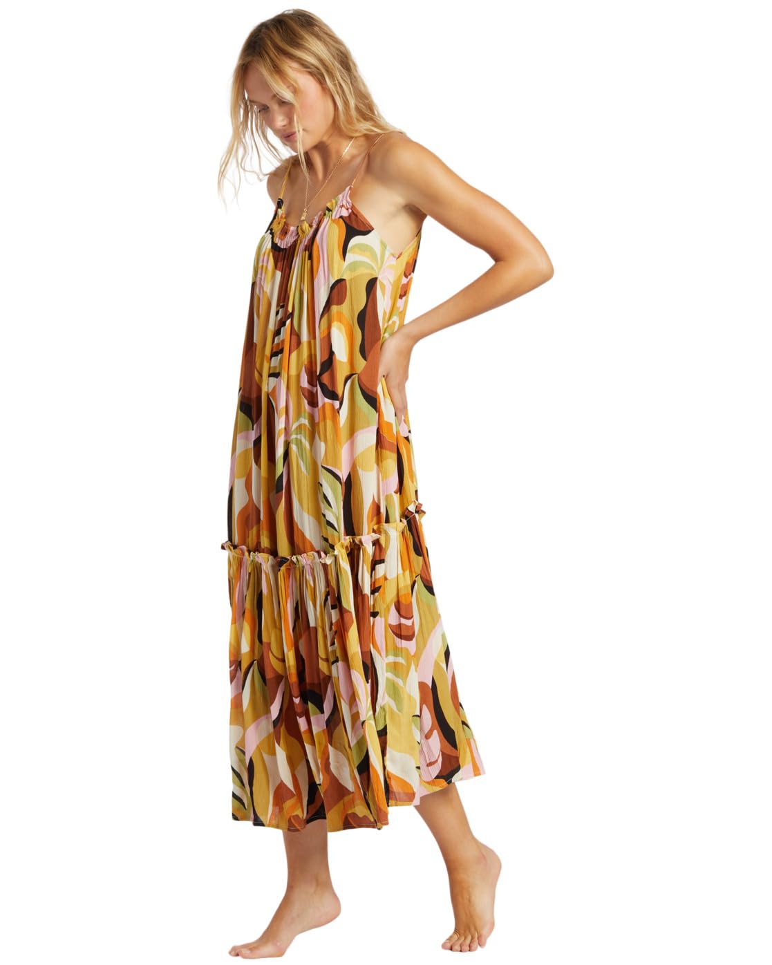 Billabong Sun Follower - Beach Midi Dress for Women, Multi - Image 4