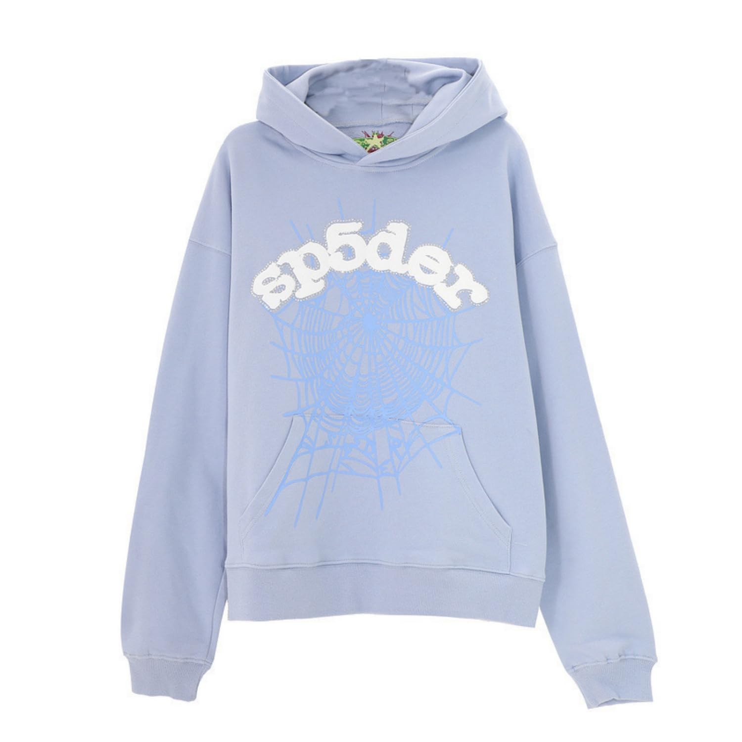 Felpa Con Cappuccio Oversize Uomo/Donna – Stile Grunge Vintage Y2K Con Stampa Ragnatela – Giacca Zip In Cotone
