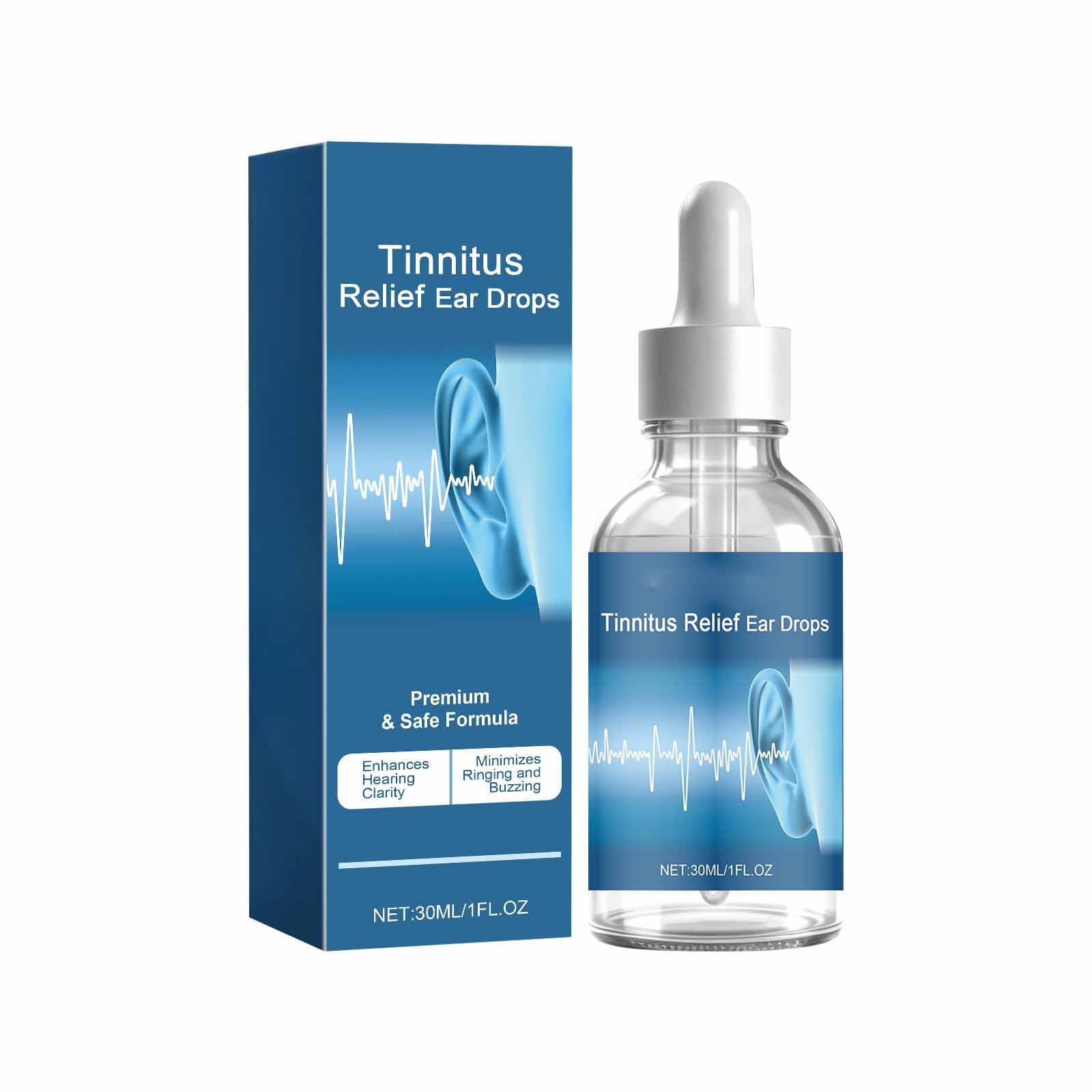 Gocce per Le Orecchie di Acufene,Efficace Dontro L'acufene Acuto e Cronico,Sollievo da Acufene e Ronzio per le Orecchie,Rilascio,Gocce Alleviare Acufenes 1PC