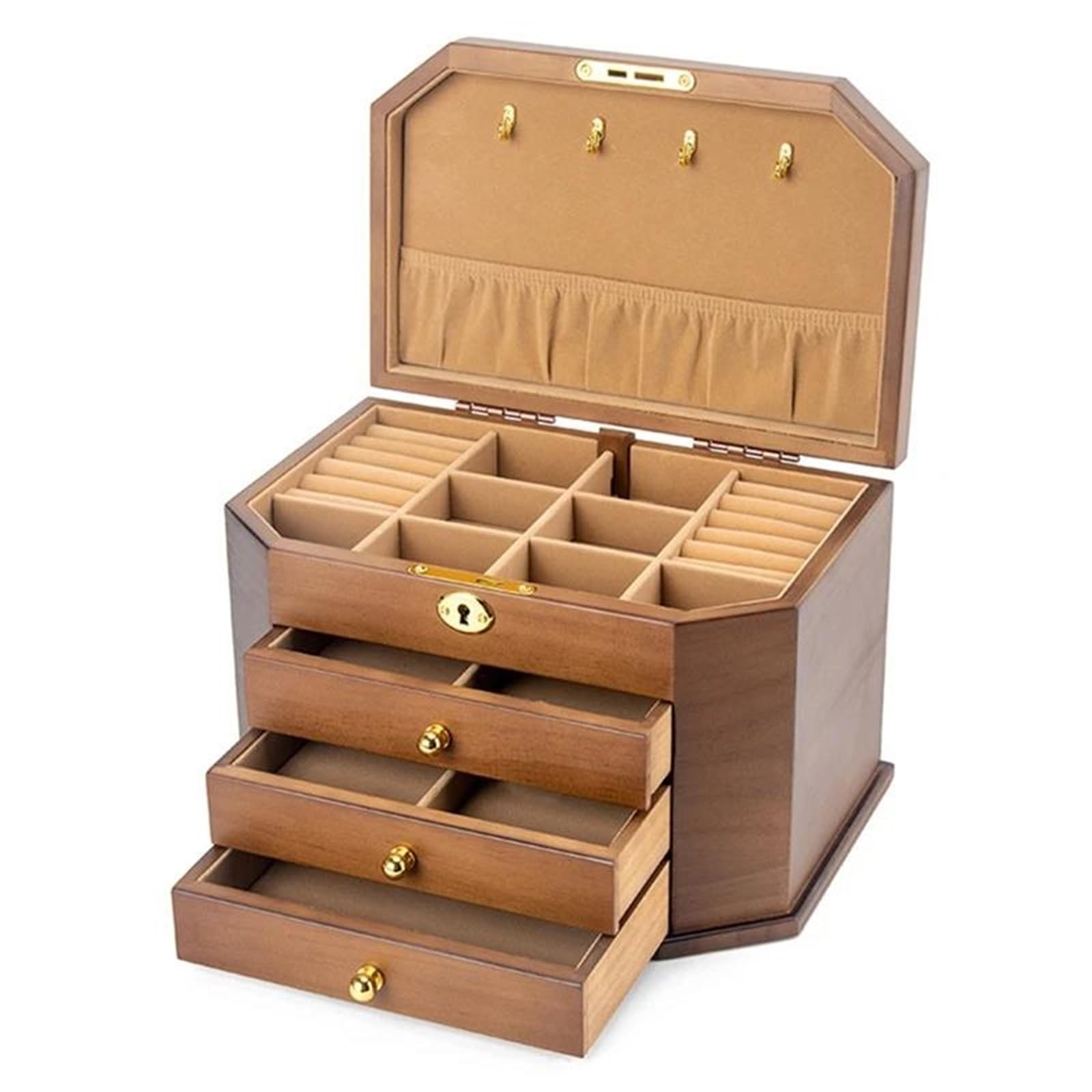 Joyeros Originales Organizador De Anillos, Collares Y Pendientes, Organizadores De Accesorios, Joyero De Madera/estuche Para Joyas, Joyero Vintage Joyeros Mujer Joyero Madera