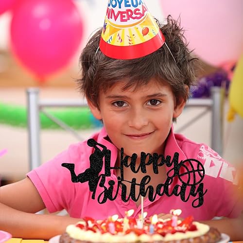 Miniatura 6 de Black flash Basketball Cake Toppers, Basketball Star Themed Cake Decorations for Basketball Birthday Cake Party Decorations Basketball Party Supplies