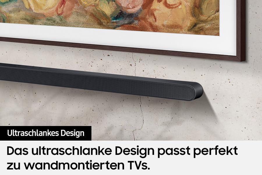 Samsung HW-S710GD 3.1-Kanal Ultra Slim Soundbar für TV-Geräte, Bluetooth-Lautsprecher mit ultraschlankem Design, Kabelloses Dolby Atmos / DTS:X, Q-Symphony [2024]