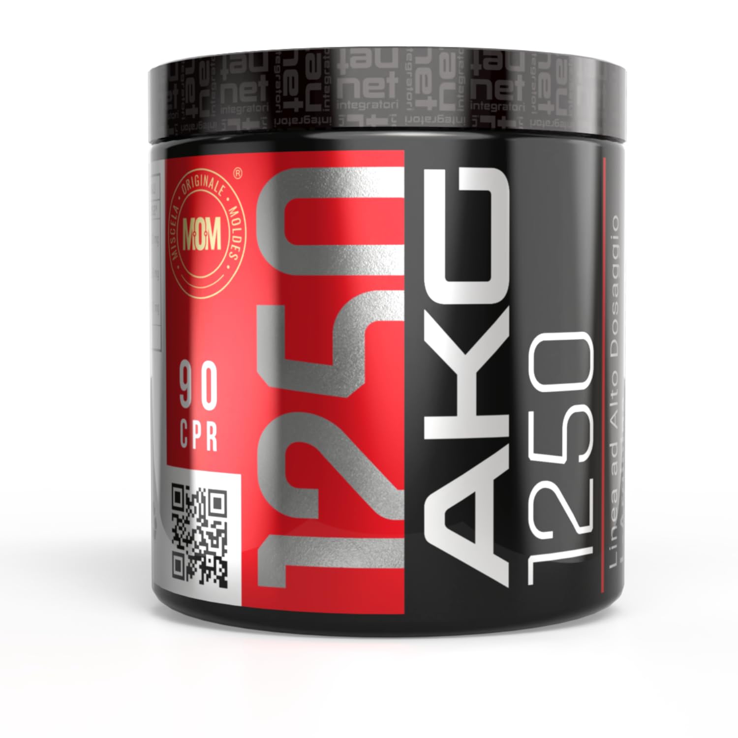 Net Integratori AKG 1250 – 90 compresse – Integratore di Arginina Alfa-Chetoglutarato ad Alto Dosaggio per Stimolare Ossido Nitrico e Aumentare Pump Muscolare e Resistenza – Pre e Post Workout