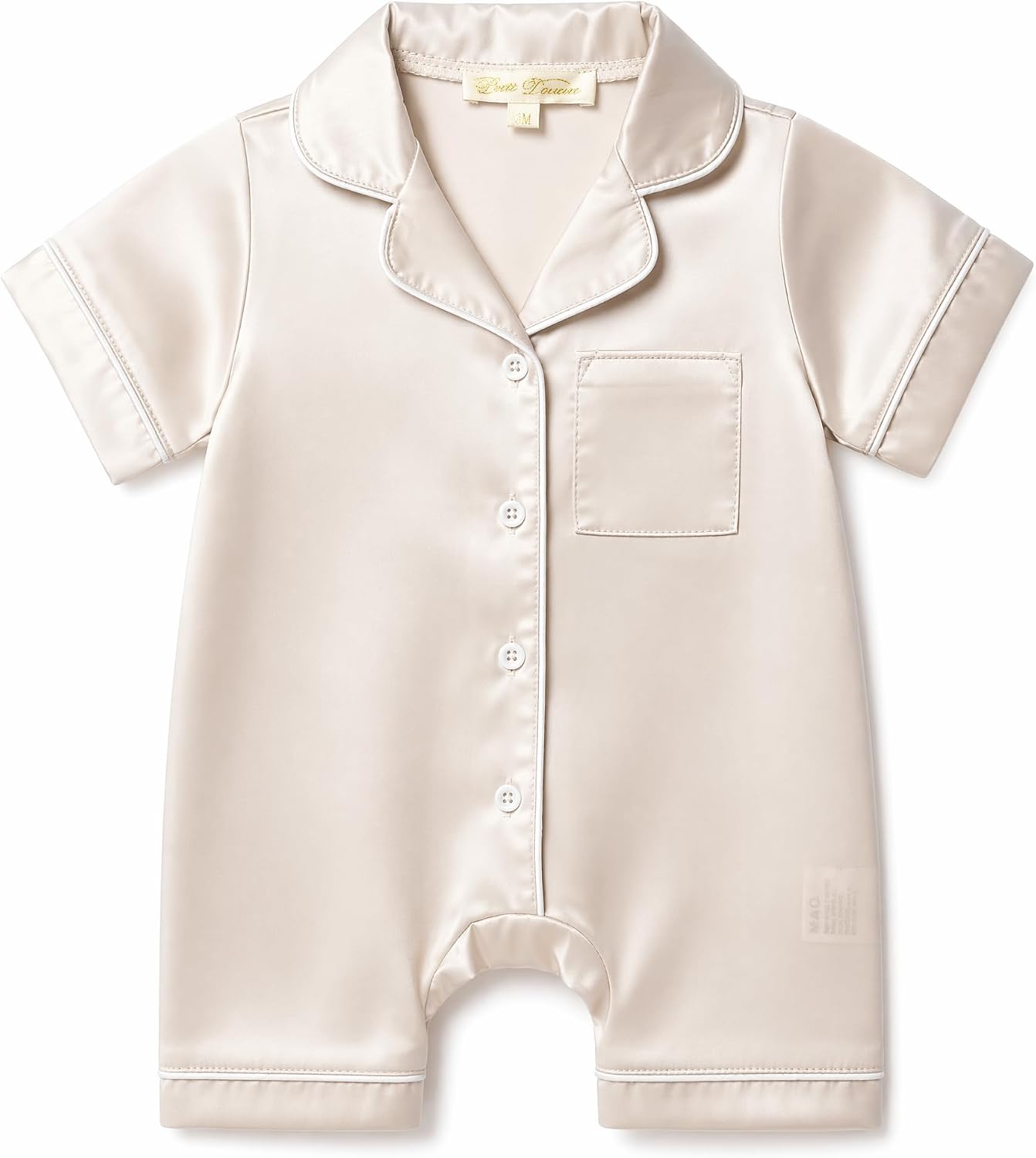 Bow Dream Baby Pajamas Girl Boy Infant Newborn Romper One Piece Pis Romper Silk Sleeper Summer