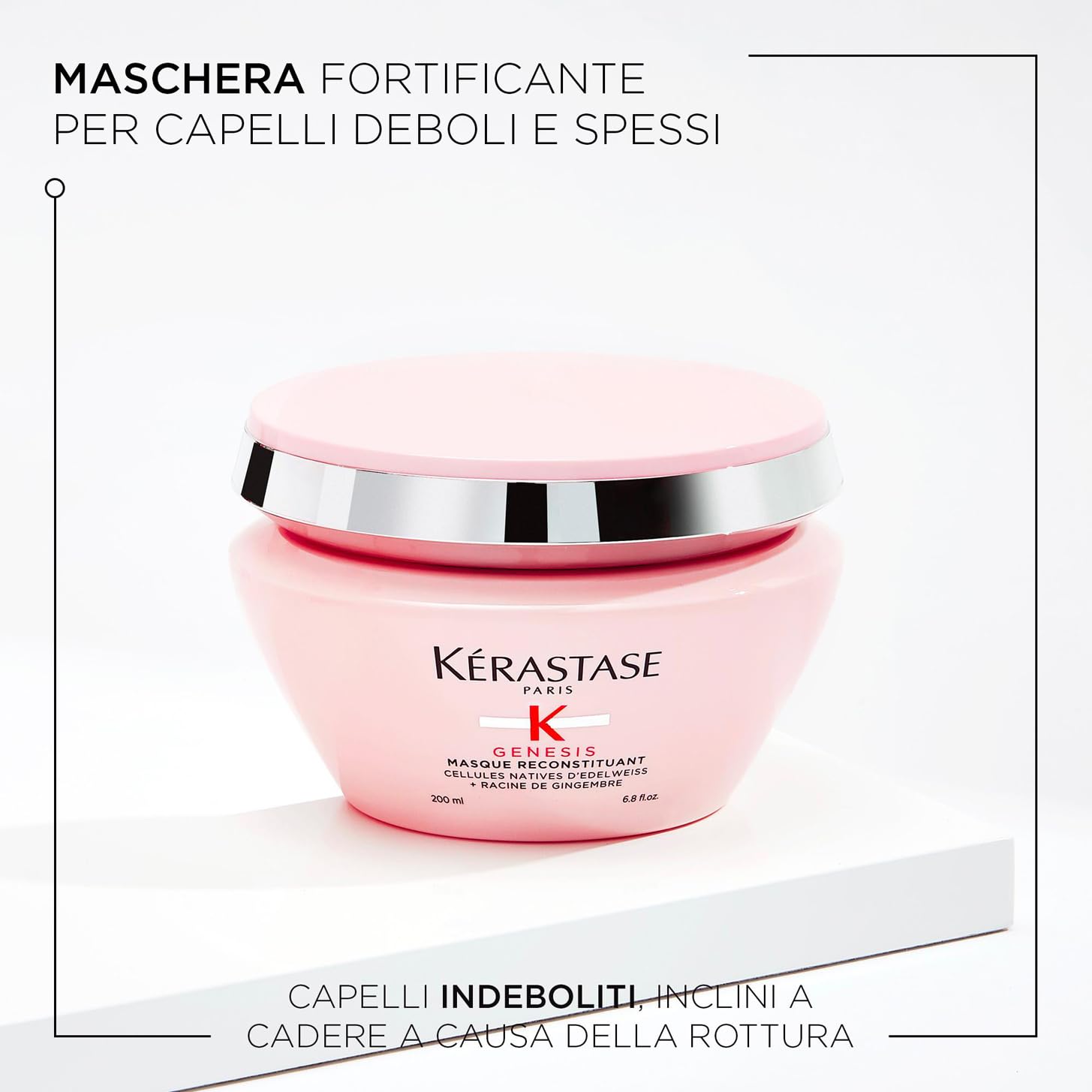 Kérastase, Genesis, Maschera Anti-Caduta, Idratazione & Riparazione, Per Capelli Fragili, Reconstituant, 200 ml