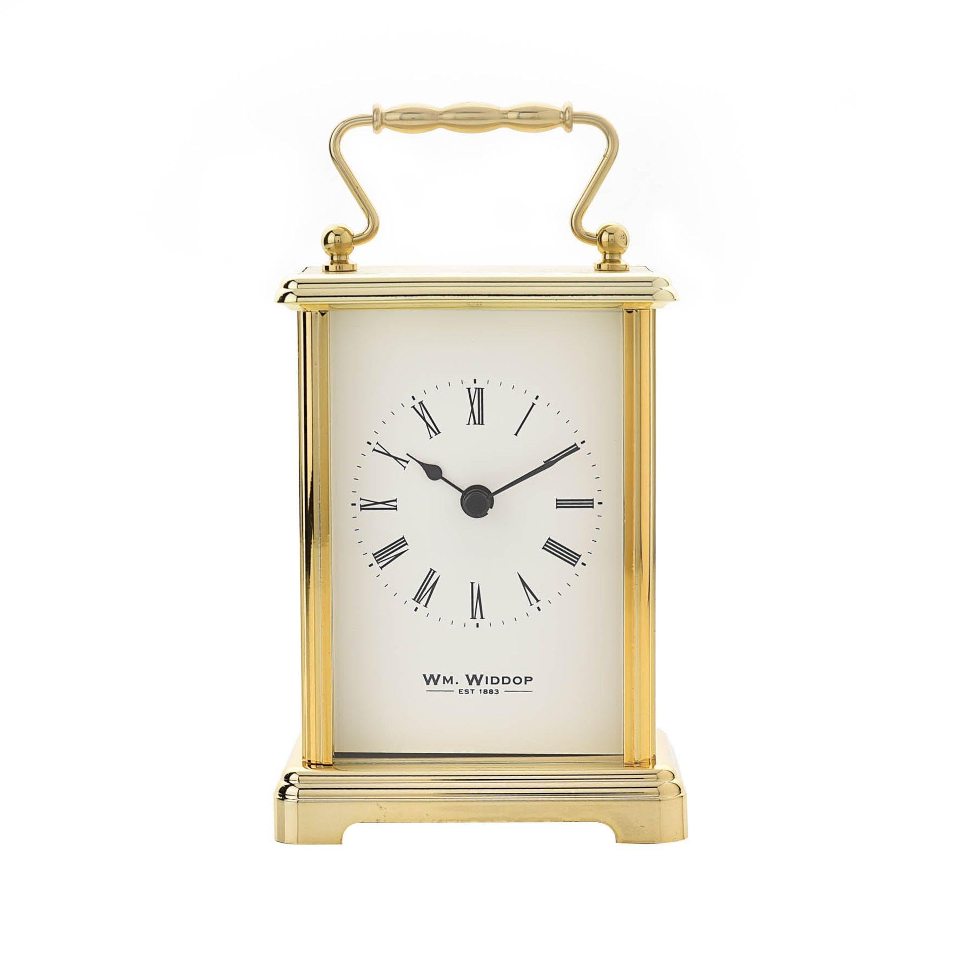 Widdop Brass Effect Carriage Clock
