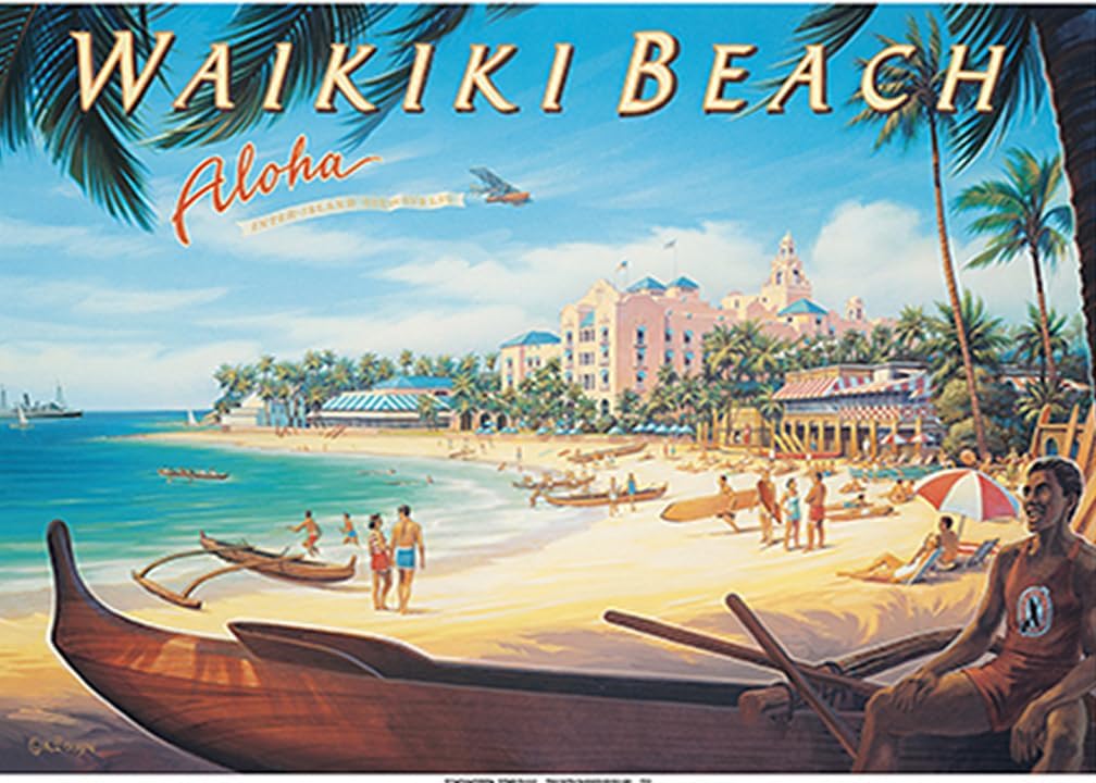 ワイキキビーチハワイ - ロイヤルハワイアンホテル - ビンテージ航空