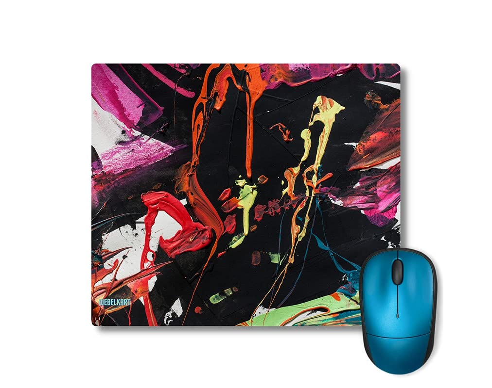WebelkartDesigner Mouse Pad / Rubber Base Mouse Pad for Laptop, PC/Anti Slippery Mouse Pads for Computers, PC, Wireless Mouse for Desktop JC05191