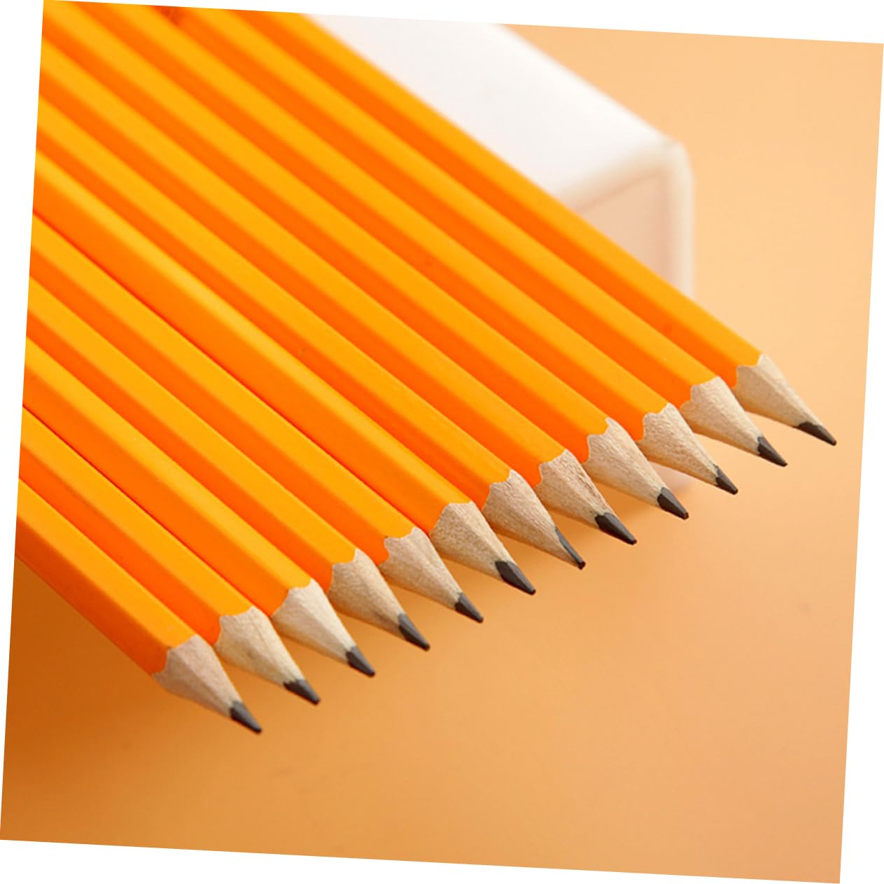 NUOBESTY 100pièces Lot De Crayons Bois Avec Gomme Crayons Écriture Pour Classe De Papeterie Pour Prise De Notes Et Dessin