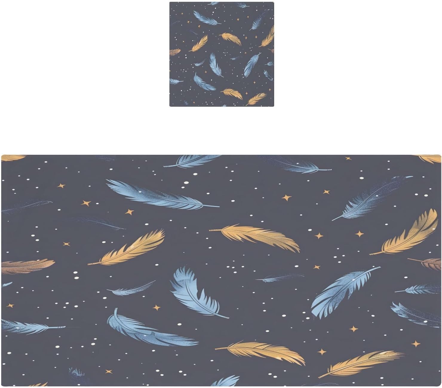 Hand Towels Premium Soft and Highly Absorbent Falling Feathers 2 Pcs Towels for Bathroom Set 100% Cotton Decorative Face Towels