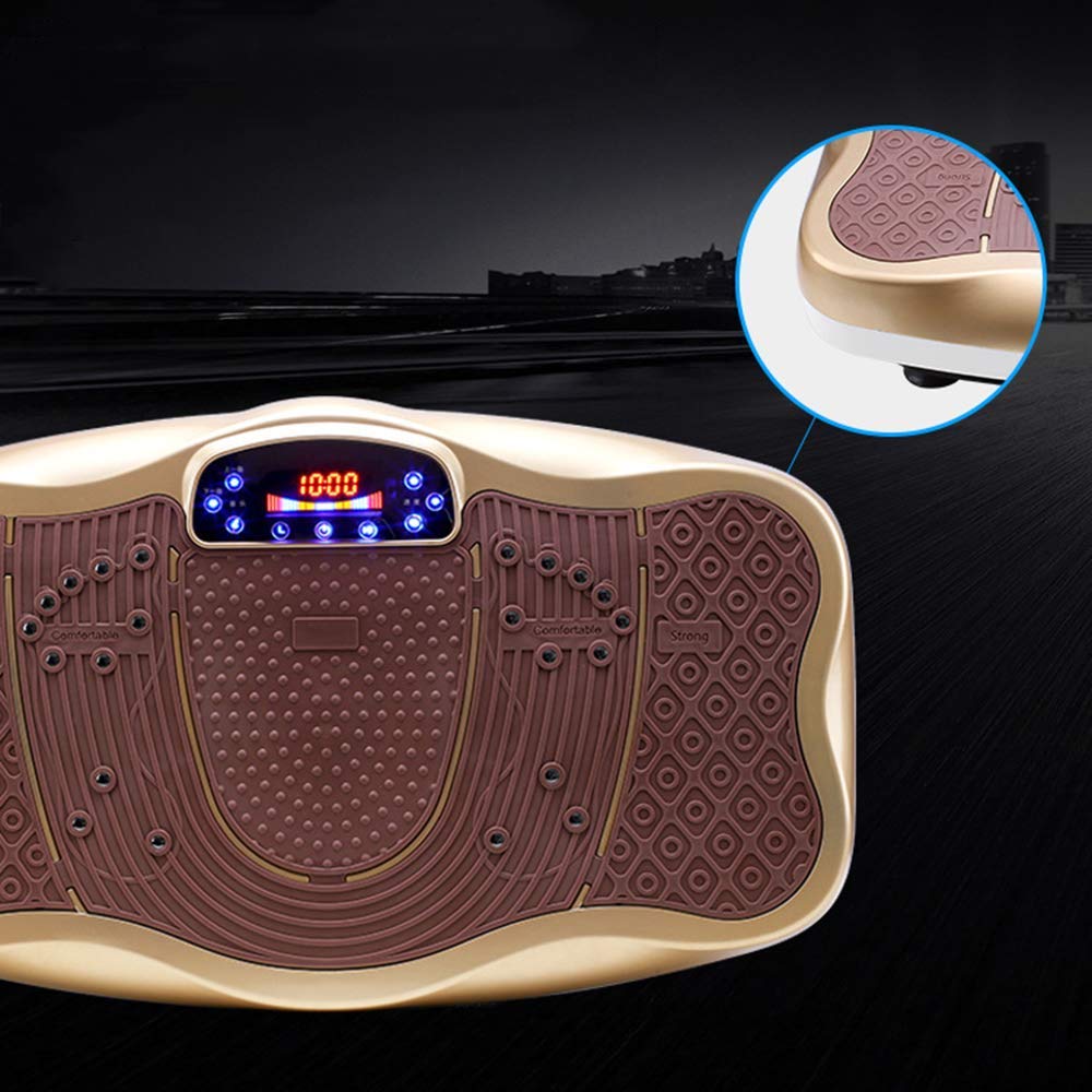 Wibracyjna maszyna do ćwiczeń Płyta wibracyjna Trenerzy fitness Szczupła wibrująca maszyna 3D z pilotem Muzyka Bluetooth 1-99 Ustawienie prędkości do utraty wagi Ujędrnianie ciała Czerwony