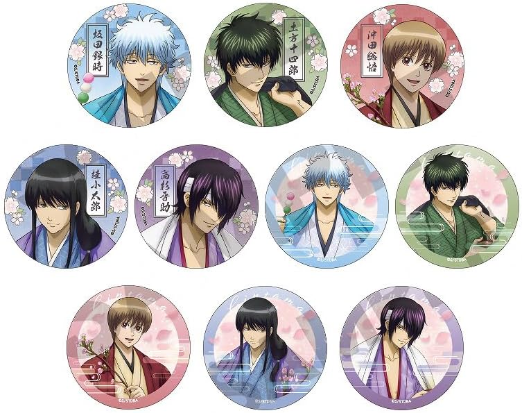 Gintama Trading Can Badge Box of 10