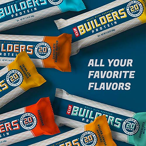Clif Builder's Protein Bar - Crunchy Peanut Butter, Chocolate Peanut Butter, Chocolate Mint, Cookies And Cream (Variety Pack, 12 Count) #TOP6