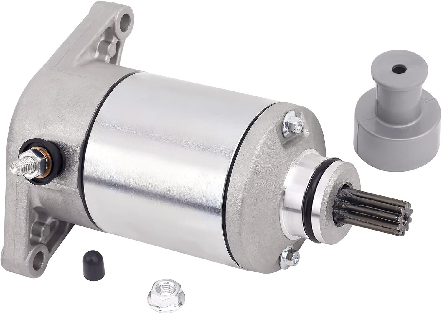 Road Passion New 12V Starter Motor Compatible with Suzuki LT-F4WDX King Quad 300 250cc 1991-1998/ King Quad 300 LTF300F LT-F300F F4x4 300cc 1999-2002；31100-19B00, 31100-19B11, 31100-19B12, 31100-19B20