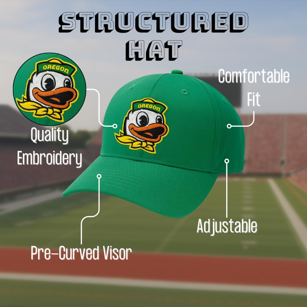 Oregon University Team Hat Classic Embroidered Adjustable MVP Cap Multicolor
