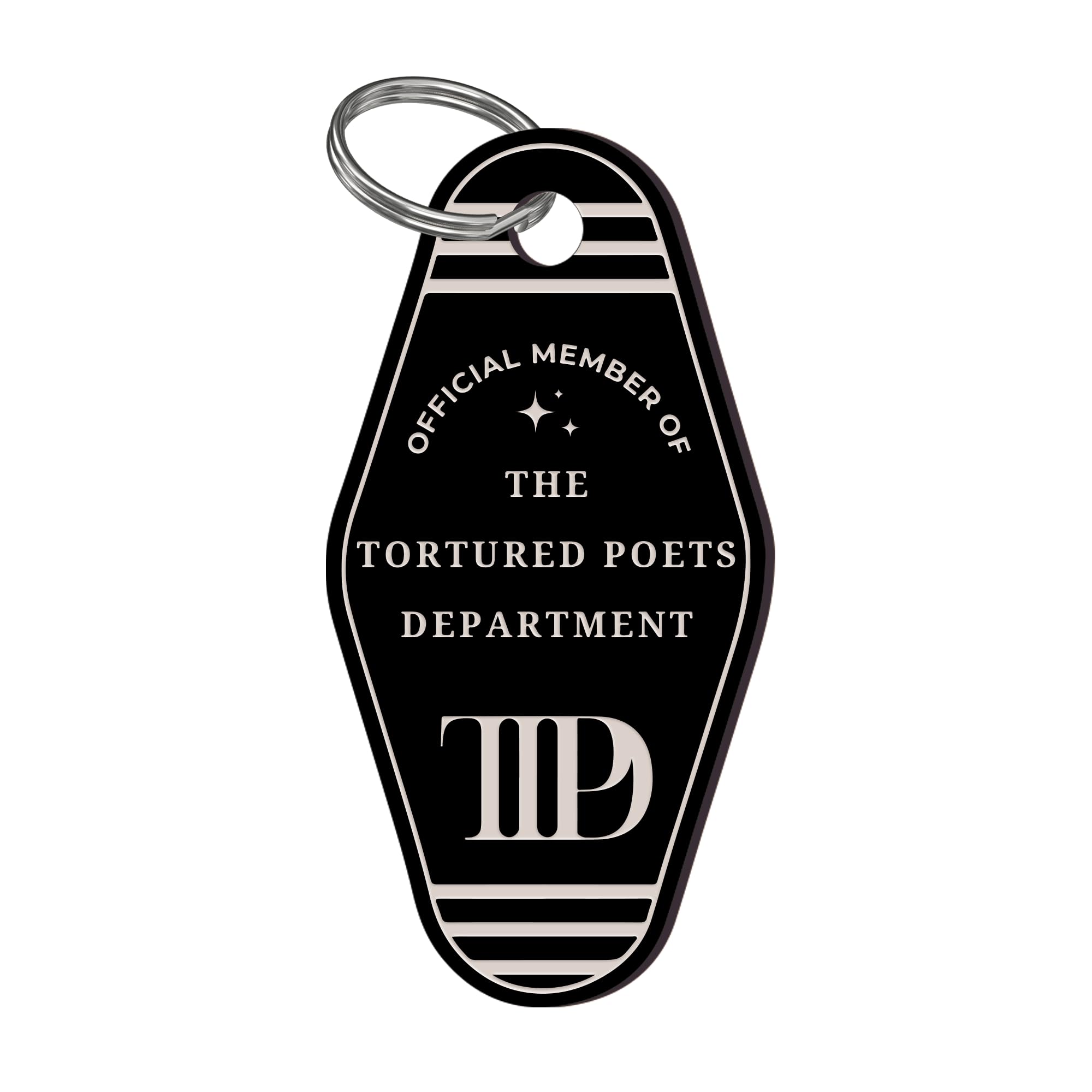 Classic Official Member - TPD Motel-Style Keyring: Retro Acrylic Keychain, Song-Inspired, Unique Gift Idea, Girly Car Accessory, Swiftie