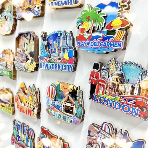 Imán decorativo de madera para viaje a Seattle miniatura 6