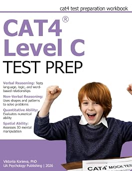 CAT4 Test Preparation Level C - CAT4 Practice Book - CAT4 Practice Test Year 6 Age 10-11 Enriched Edition