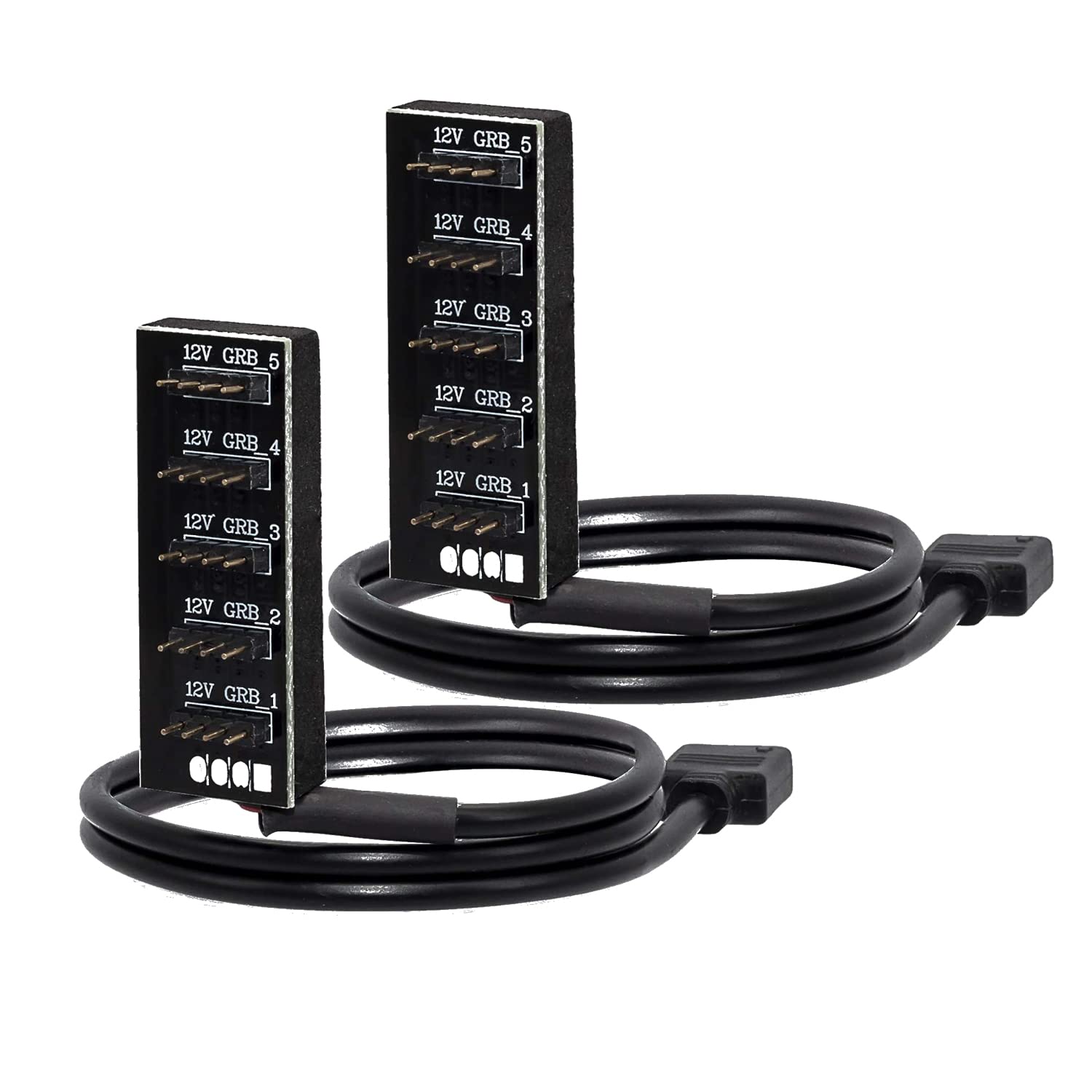 Buy VVFLED PC Fan Hub RGB Splitter LED Strip Lights Extension, 5 Way