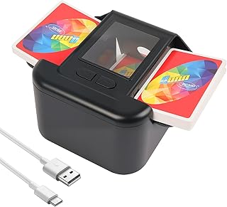 Kartenmischmaschine Elektrische,2000mAh Wiederaufladbarer Kartenmischer, Schneller Mischmaschine Karten, Leiser Karten Mischgerät, Poker, UNO, Skip BO Kartenmischgerät Card Shuffler