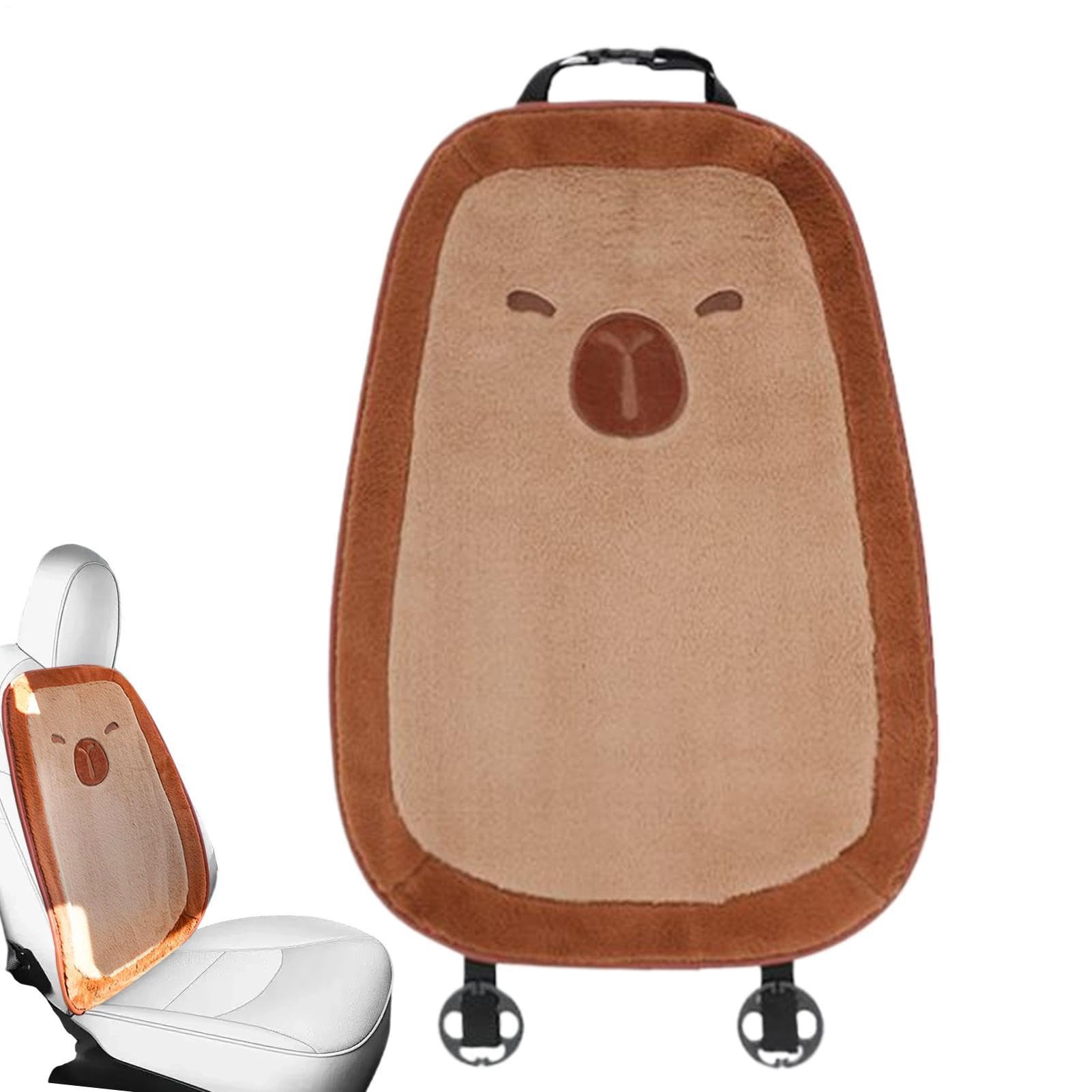 Automotiveseats - Capyybara - Protector de asiento de coche de felpa, cómodo cojín para silla | Cojín de asiento para conducir coches