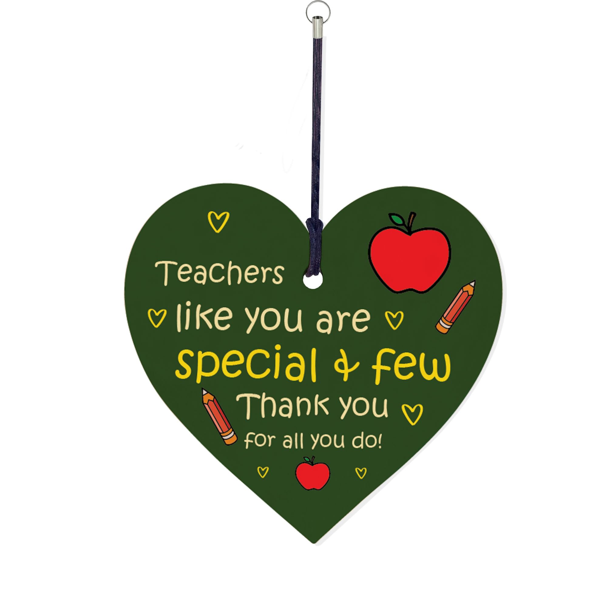RED OCEAN Teacher Gifts Special And Few Wood Keyring Thank You Gift For Teacher Men Women Novelty Teacher Gifts Thank You Gift For Him Her Leaving School Nursery Gift