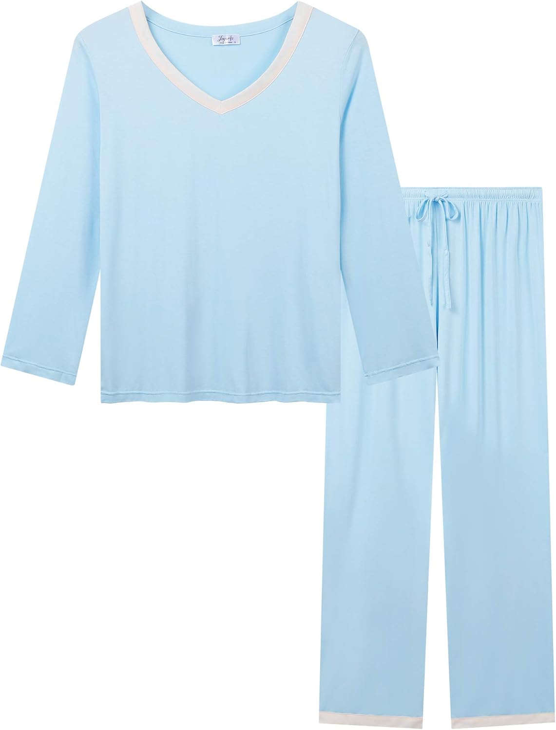 Joyaria Women's Bamboo Viscose Pajamas Set – Cooling Moisture-Wicking Sleepwear for Night Sweats & Menopause (S-XXL)