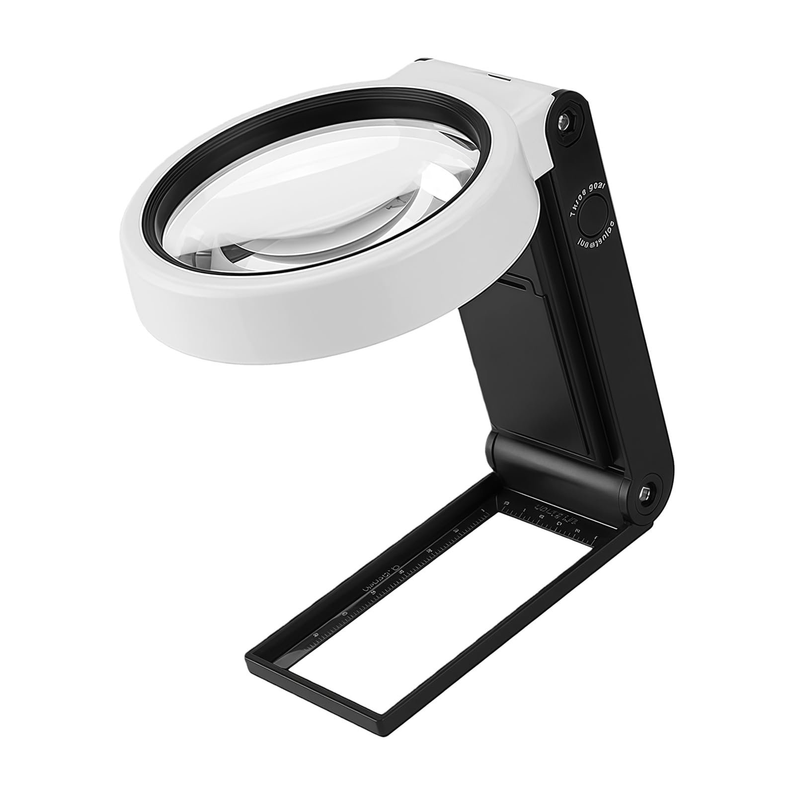 Magnifier with 10X Zooming and Ergonomic Handle Magnifing Glass for Comfortable Reading and Crafting Inspection Magnifier