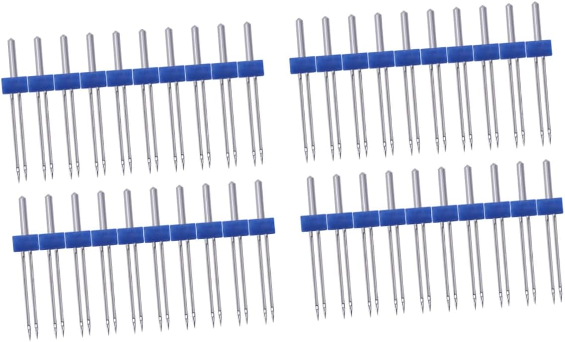 STOBOK 1bag Needle Sewing Machine Needles Kit Double for Household Sewing Machines Durable for Easy Stitching and Decorative Lines