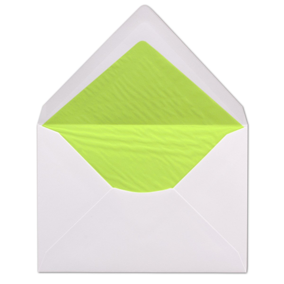 400 buste per lettere, formato DIN C6, foderate con carta velina, 100 g/m2, 11,4 x 16,2 cm, con chiusura a umido senza finestra, colore: Bianco