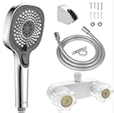 RV Shower Faucet with Hose and Head, Chrome & Dark Grey