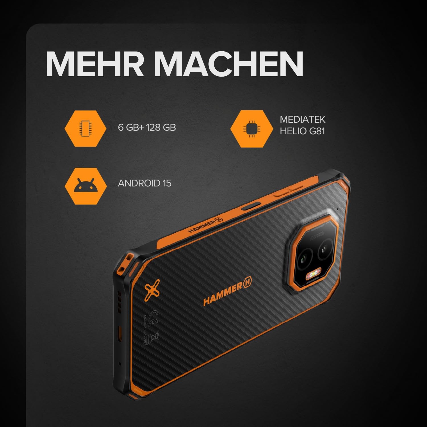 Hammer H Hammer Energy X2 6+6GB/128GB Outdoor Handy – Bild 7