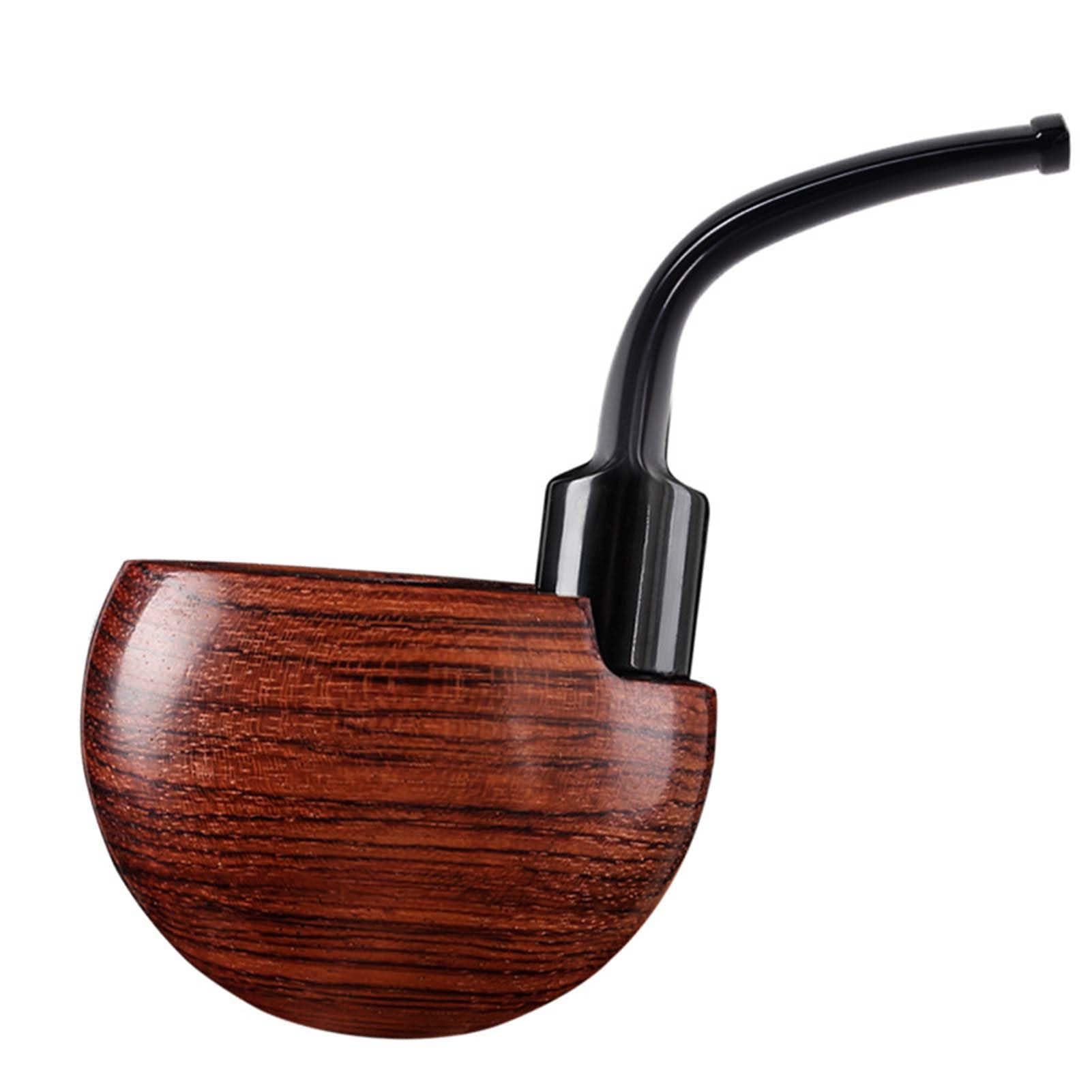 Pipe à tabac compatible filtre 9mm en bois de palissandre naturel