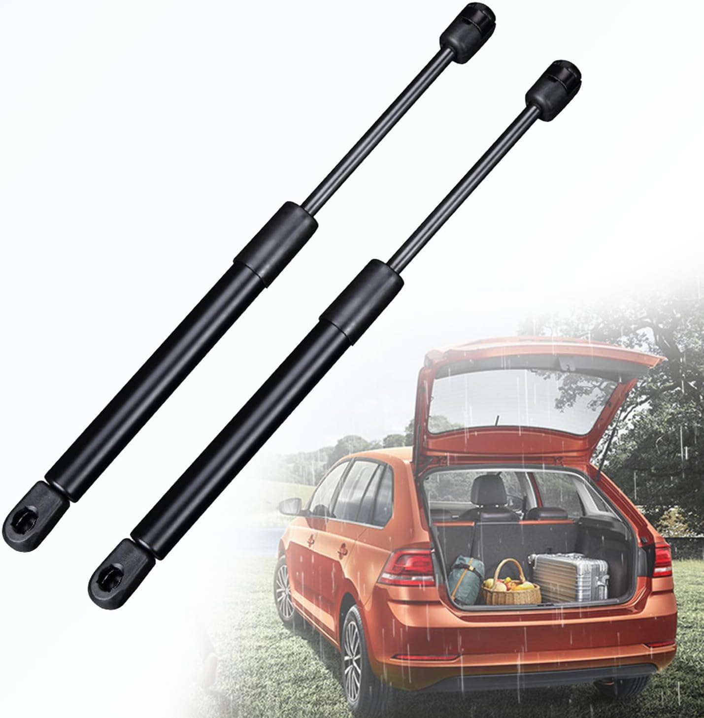 TANGTX Rear Tailgate Boot Gas Struts for Vw Scirocco I Coupe (53) 1974-1980(OEM-531827550B)-50cm, Tailgate Damper Tailgate Gas Struts, Auto Rear Boot Hydraulic Rod