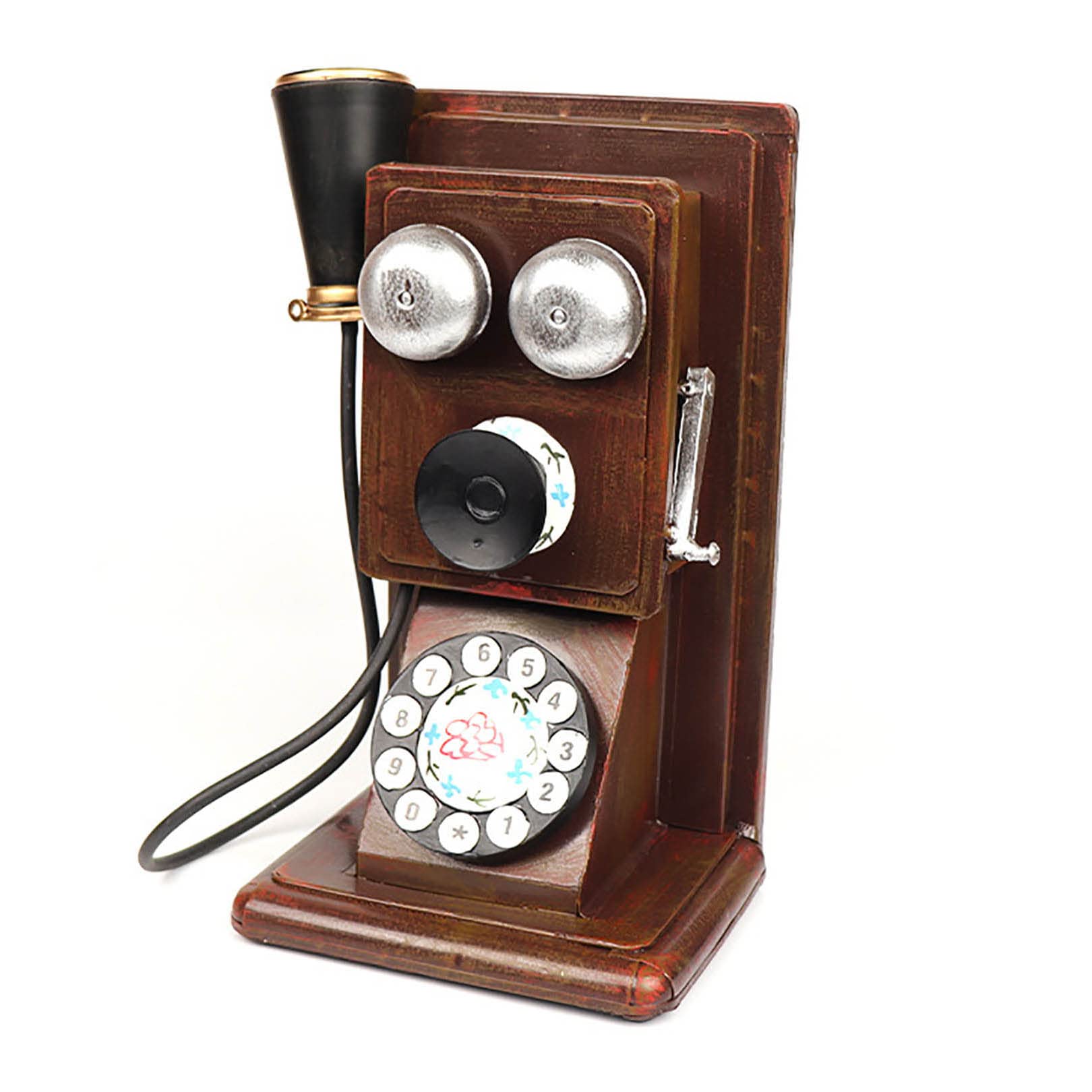 Téléphone antique décor de mur original surprise idéale pour passionnés de brocante