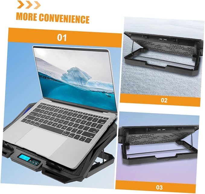 Base refrigerante para laptop 15.6 pulg con ventilador silencioso miniatura 7