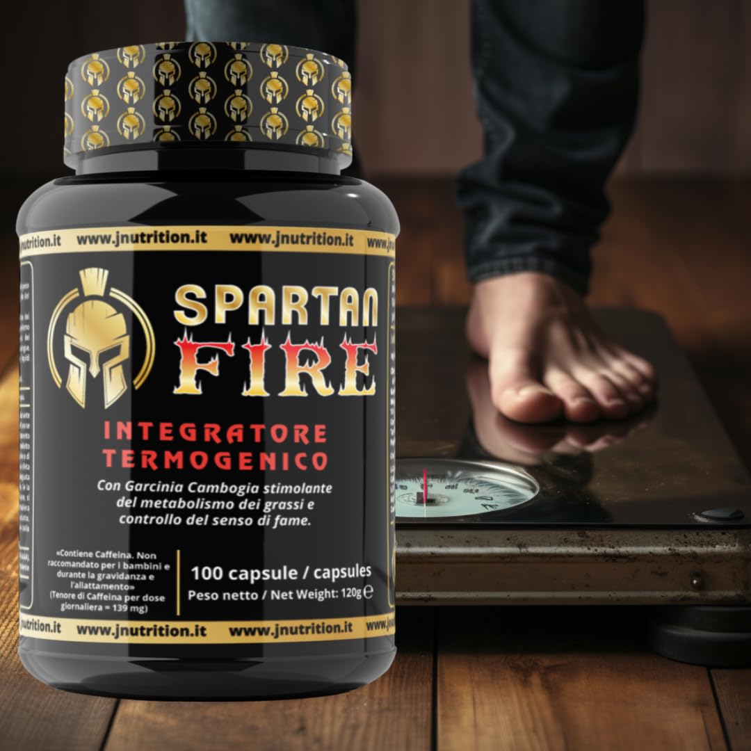 FIRE termogenico, brucia grassi con Garcinia Cambogia e controllo del senso di fame, Indicato per diete ipocaloriche destinate al dimagrimento.. (100)