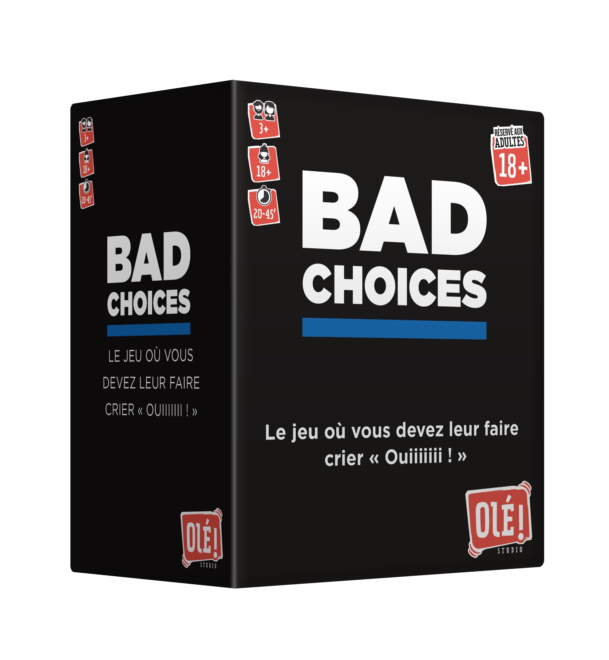 Bad Choices – Aperitif Atmosphere Game | Ask Questions and Discard Your First Card |Be the First to Make Your Opponents Say Yes - Olé! Studio