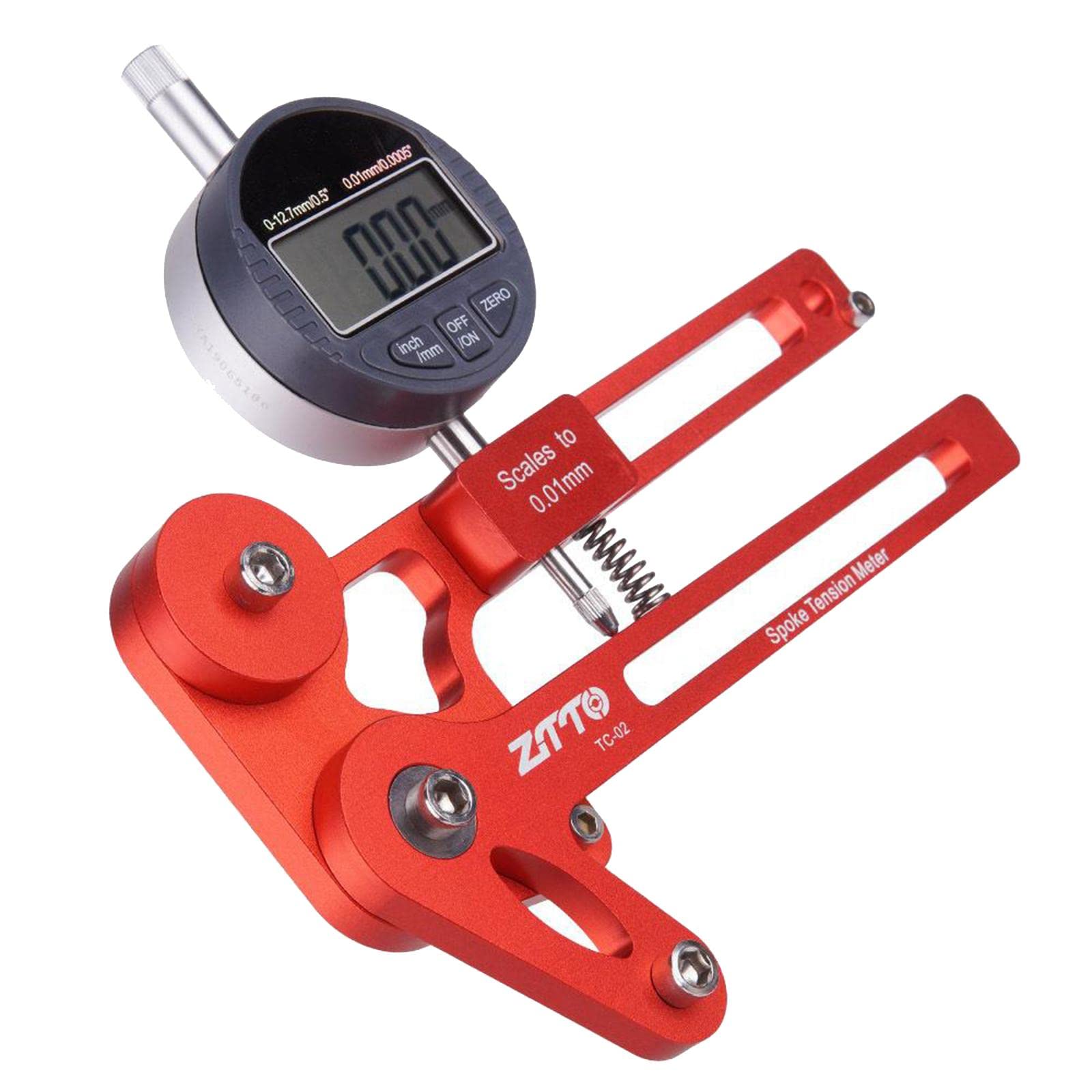 TISHITA Fahrrad Speichenspannungsmesser Digitales CNC Mechanisches Prüfgerät Aluminium Felgen Einsteller für Reparatur Zusammenbau Neuer Fahrräder