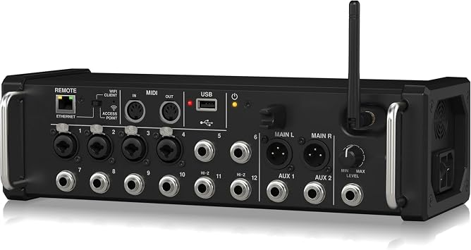 DJ Mixer, MR12 X AIR Digital Mixer Studio Recording Console 12-Channel Digital Mixer Console DSP Wifi Digital Table