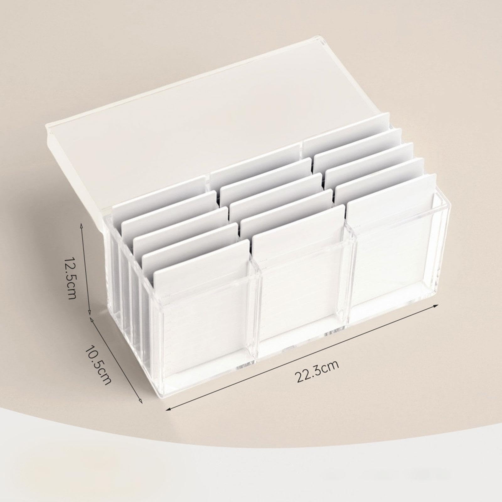 Boîte de Rangement pour Cils Support pour Outils de Greffe Porte-palette pour Cils Organisateur de Beauté Contenant à 15 Niveaux Robuste Adapté pour, Clair