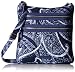 Vera Bradley Iconic Triple Zip Hipster Crossbody, Signature Cotton, Indio
