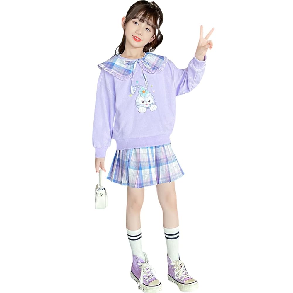 Amazon.co.jp: [JellyBaby] 子供服 女の子 パーカー スカート