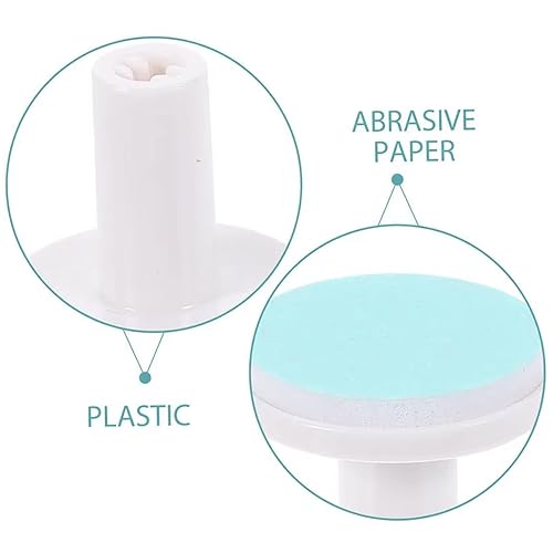 Miniatura 3 de 24 cabezales de repuesto para limas de uñas de bebé, almohadillas de repuesto de plástico para recortadora eléctrica estándar de niños, se adapta a