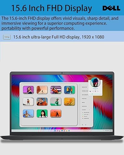 Miniatura 4 de Dell Inspiron 15 3000 - Laptop empresarial, pantalla FHD de 15.6 pulgadas, Intel Core i5-1135G7 de 11 generación, Windows 11 Pro, 8 GB de RAM, SSD