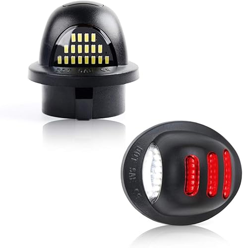 Bestview Conjunto de luces LED para matrícula con tubo de neón OLED rojo compatible con camioneta F150 F250 F350 F450 F550 Superduty Ranger Explorer