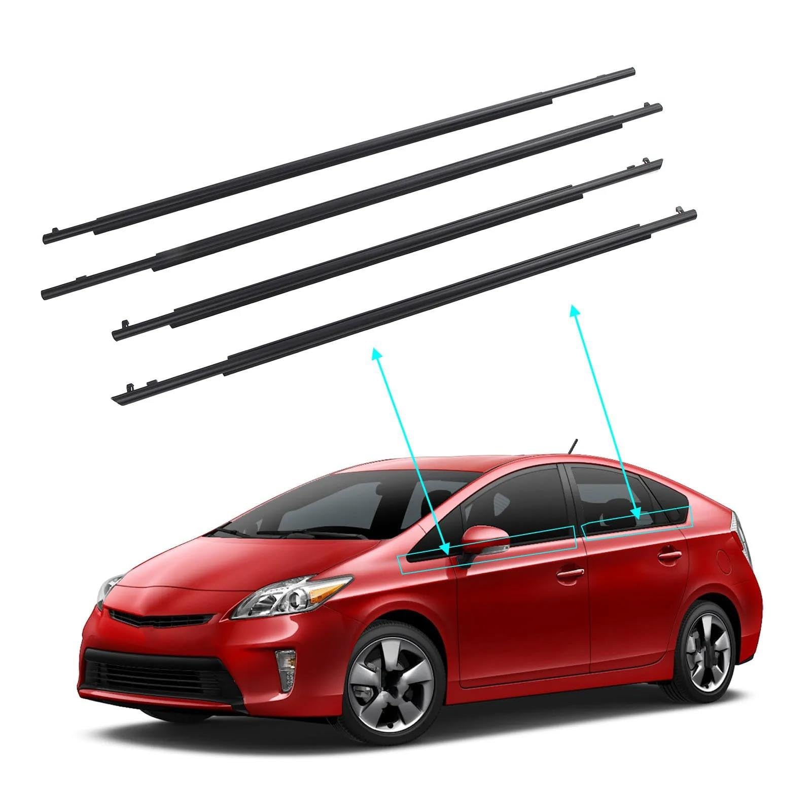 Guarnizione portiera auto Guarnizione Per Portiera Auto Guarnizione Finestrino Esterno 75710-47021 75730-47021 Per Toyota Per Prius 2010-2015
